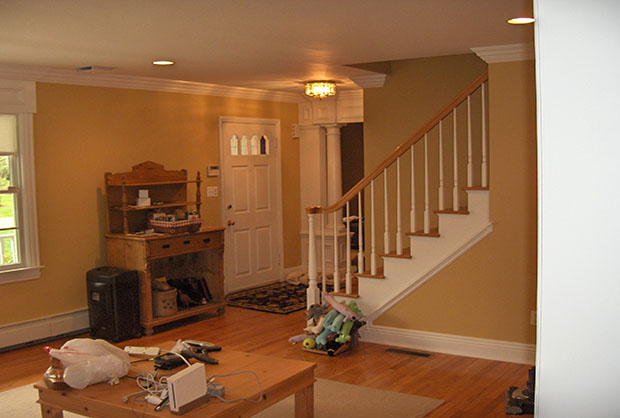 finished living room